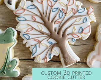 Tree with Leaves Cutter - Autumn Cookie Cutter - Spring Cookie Cutter -   3D Printed Cookie Cutter - TCK85132