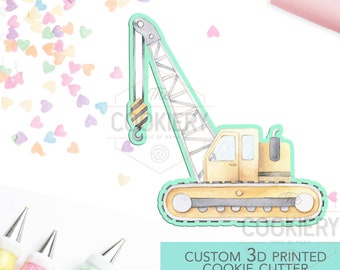 Crane Cookie Cutter, Construction Cookie Cutter, Automobile Cookie Cutter- 3D Printed Cookie Cutter - TCK27119