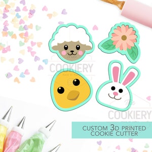 Assorted Easter Mini Cookie Cutter Set - Mini Cookie Cutters - 3D Printed Cookie Cutter - TCK12116 - Set of 4