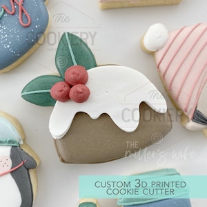 Christmas Fruit Cake Cookie cutter - Christmas Cookie Cutter   - 3D Printed Cookie Cutter - TCK87214