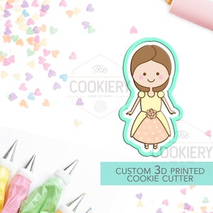 Beauty and the Beast Cookie Cutter -  Beauty Princess Cookie Cutter Cutter  - 3D Printed Cookie Cutter - TCK18125