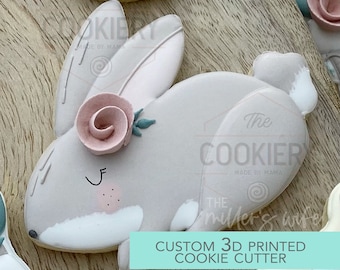 Bunny Cookie Cutter -  Cute Bunny Cookie Cutter -   3D Printed Cookie Cutter - TCK13167