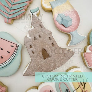 Sand Castle Cookie Cutter - Summer Beach Cookie Cutter -   3D Printed Cookie Cutter - TCK29134