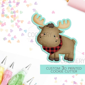Moose Cookie Cutter - Camping Cookie Cutter - 3D Printed Cookie Cutter - TCK89164
