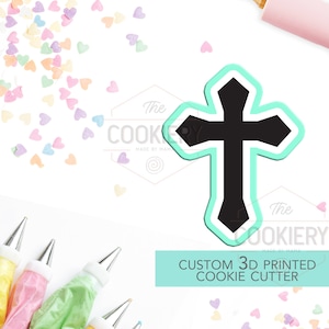 Baptism Cross Cookie Cutter, Christening Cross Cutter, Cross Cookie Cutter- 3D Printed Cookie Cutter - TCK54101