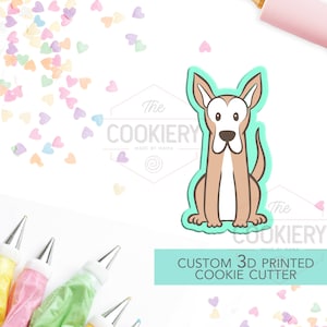Dog Cookie Cutter -  Big Dog Breed Cookie Cutter - 3D Printed Cookie Cutter - TCK34121
