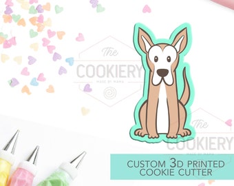 Cortador de galletas con forma de perro - Cortador de galletas de raza grande - Cortador de galletas impreso en 3D - TCK34121