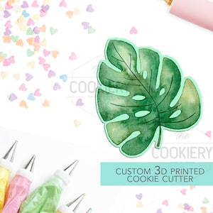 Tropical Leaf Cookie Cutter, Summer Leaf Cookie Cutter - 3D Printed Cookie Cutter - TCK49107