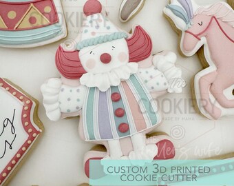 Cortador de galletas con forma de payaso de circo - Cortador de galletas impreso en 3D - TCK83113