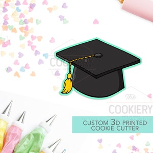 Graduation Cap Cookie Cutter - Graduation Cap Cutter  - 3D Printed Cookie Cutter - TCK52126