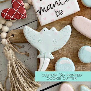 Manta Ray Cookie Cutter - Zeedieren Cookie Cutter - 3D Geprinte Cookie Cutter - TCK85207