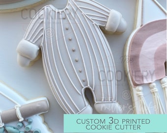 Baby Strampelanzug Ausstechform, Baby Shower Cookie - 3D Gedruckter Ausstechform - Tck89111