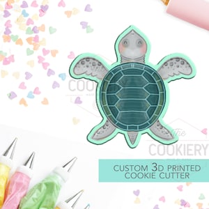 Sea Turtle Cutter -  Summer Cookie Cutter -   3D Printed Cookie Cutter - TCK29113