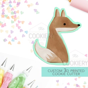 Skinny Fox Cookie Cutter - Baby Fox Cutter - Woodland Animals - Lumberjack Cookie  - 3D Printed Cookie Cutter - TCK28127