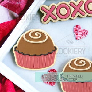 Valentine Chocolate Cookie Cutter- Valentine&#39;s Day Cookie Cutter -  3D Printed Cutter - TCK47210