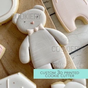 Teddy Bear Cookie Cutter - Baby Shower Cutter  - 3D Printed Cookie Cutter - TCK85228