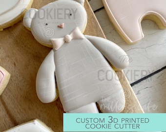 Teddy Bear Cookie Cutter - Baby Shower Cutter - Emporte-pièce imprimé 3D - TCK85228