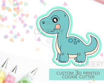 Dinosaur Cookie Cutter - Brontosaurus Cookie Cutter -  3D Printed Cookie Cutter - TCK34106