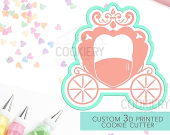 Pferdekutsche Cookie Cutter, Cinderella Kutsche Cutter - 3D Gedruckter Cookie Cutter - TCK18100