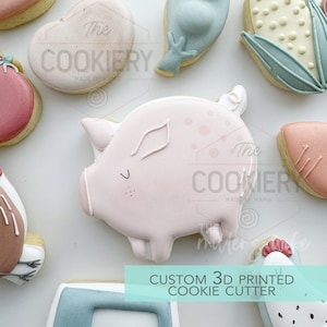 Varken Koekjesvormer - Boerderij Oogstmarkt Thema - 3D Geprinte Koekjesvormer - TCK42122