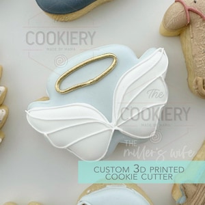 Angel Wings Nativity Cookie cutter - Christmas Cookie Cutter   - 3D Printed Cookie Cutter - TCK87255