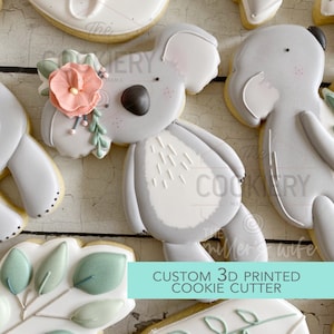 Tall Girly Koala Cookie Cutter - Koala Cookie Cutter  - 3D Printed Cookie Cutter - TCK88115