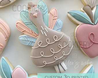 Truthahn Ausstecher - Herbst und Thanksgiving - Ausstecher - 3D Gedruckter Ausstecher - TCK86179