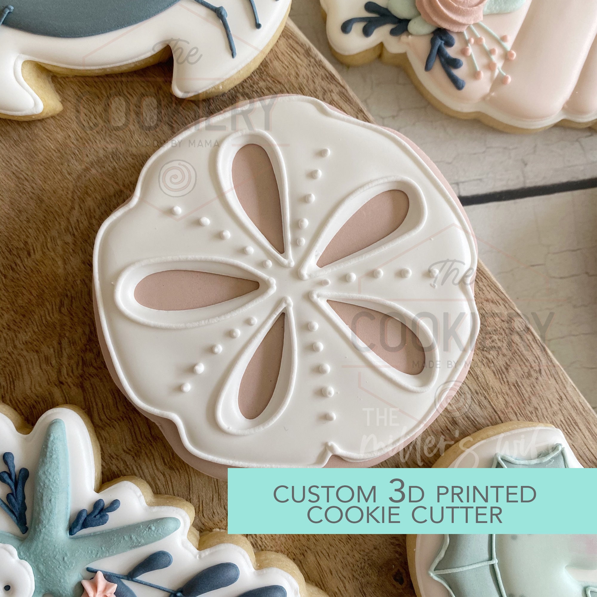 Sand Dollar Cookie Cutter Under the Sea Cookie Cutter 3D Etsy Canada
