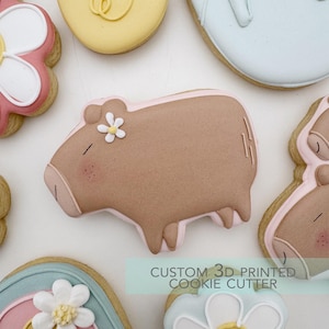 Standing Capybara Cookie Cutter -  Birthday Party Capybara Cookie Cutter -   3D Printed Cookie Cutter - TCK68122