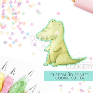 Crocodile Cookie Cutter - Jungle Safari Cookie Cutter - 3D Printed Cookie Cutter - TCK34182