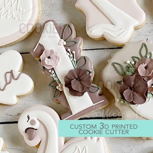 Floral Number 1 Cookie Cutter - Cookie Cutters By Nori - CN0