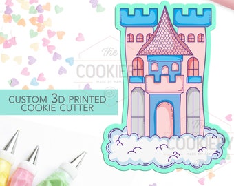 Castle on Clouds Cookie Cutter - Princess Castle Cutter  - 3D Printed Cookie Cutter - TCK18101