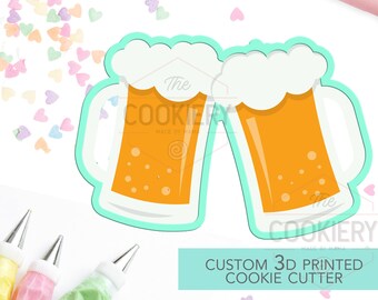 Beer Stein - Mug of Beer -  Beer Cheers - Beer Mug Cookie Cutter - St Patrick's Day Cookie Cutter - 3D Printed Cookie Cutter - TCK38100