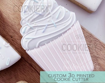 Großer Cupcake Ausstechform - Geburtstagsfeier Ausstechform - 3D Gedruckter Ausstechform - TCK89155