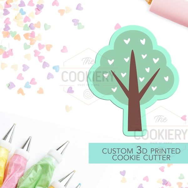 Hand Drawn Tree Cookie Cutter - Tree Cookie Cutter - 3D Printed Cookie Cutter - TCK48129
