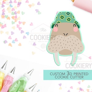 Cute Walrus Cookie Cutter - Summer Cookie Cutter  -  3D Printed Cookie Cutter - TCK29107