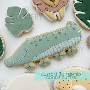 Crocodile Alligator Cookie Cutter - Safari Animals Cookie Cutter -  3D Printed Cookie Cutter - TCK89191