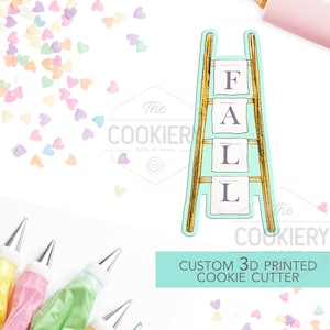 Rustic Ladder Display Cookie Cutter - Fall Cookie Cutter - 3D Printed Cookie Cutter - TCK86144