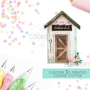 Foremka do ciastek Floral Garden Shed - Foremka do ciastek na Dzień Matki - Foremka do ciastek drukowana w technologii 3D - TCK19122