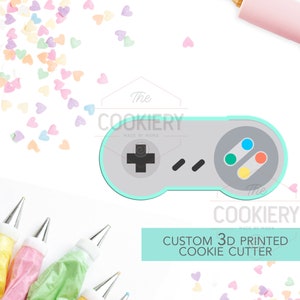 Video Game Controller Cookie Cutter - Father&#39;s Day Cookie Cutter -Controller Cookie Cutter -  3D Printed Cookie Cutter - 81113