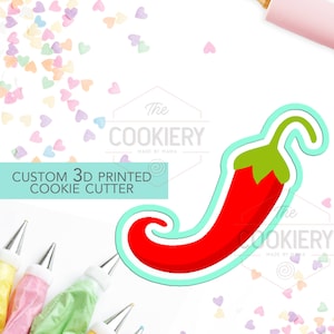 Chili Pepper Cookie Cutter, Jalapeno Cookie Cutter - 3D Printed Cookie Cutter - TCK16101