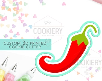 Chili Pepper Cookie Cutter, Jalapeno Cookie Cutter - 3D Printed Cookie Cutter - TCK16101