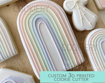 Tall Skinny Rainbow Cookie Cutter - Rainbow Cutter  - 3D Printed Cookie Cutter - TCK49141