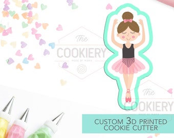 Cortador de Biscoitos Bailarina - Cortador de Biscoitos de Balé - Biscoitos de Bailarina - Cortador de Biscoitos Impresso em 3D - TCK72114