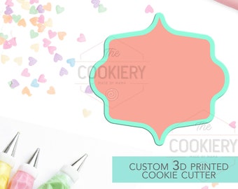 Classic Plaque Cookie Cutter -  Cookie Cutter Plaque - 3D Printed Cookie Cutter - TCK36152