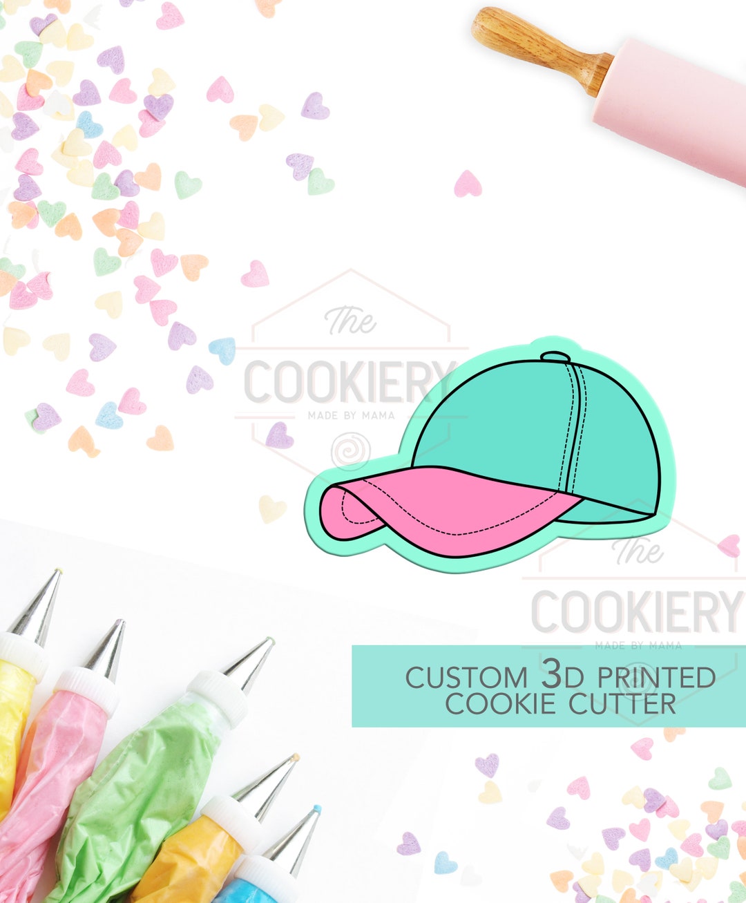 Baseball Cap Cookie Cutter Ballcap Cutter Hat Cookie Cutter 3D Printed Cookie Cutter TCK75101 Etsy