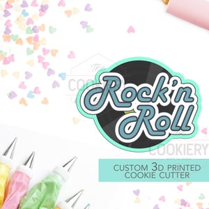 Rock n Roll 50&#39;s Theme Cutter - 50&#39;s Cutter - Record Player Cutter -  3D Printed Cookie Cutter - TCK17100