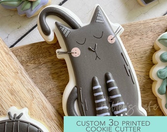 Black Cat Cookie Cutter - Halloween - Cookie Cutter -  3D Printed Cookie Cutter - TCK88239