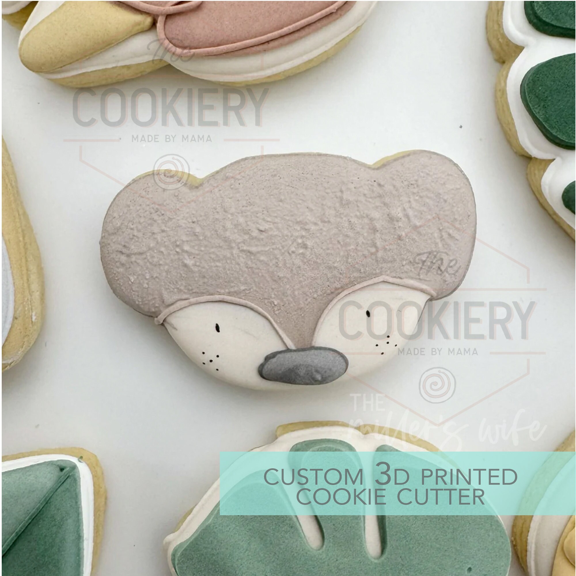 Monkey Head Cookie Cutter - Safari Animals Cookie Cutter -  3D Printed Cookie Cutter - TCK89195