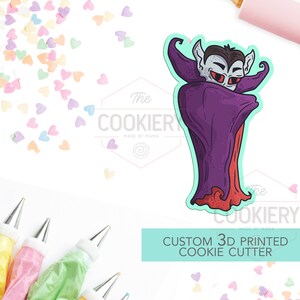 Vampire Cookie Cutter - Halloween Dracula Monster  - Cookie Cutter -  3D Printed Cookie Cutter - TCK62170